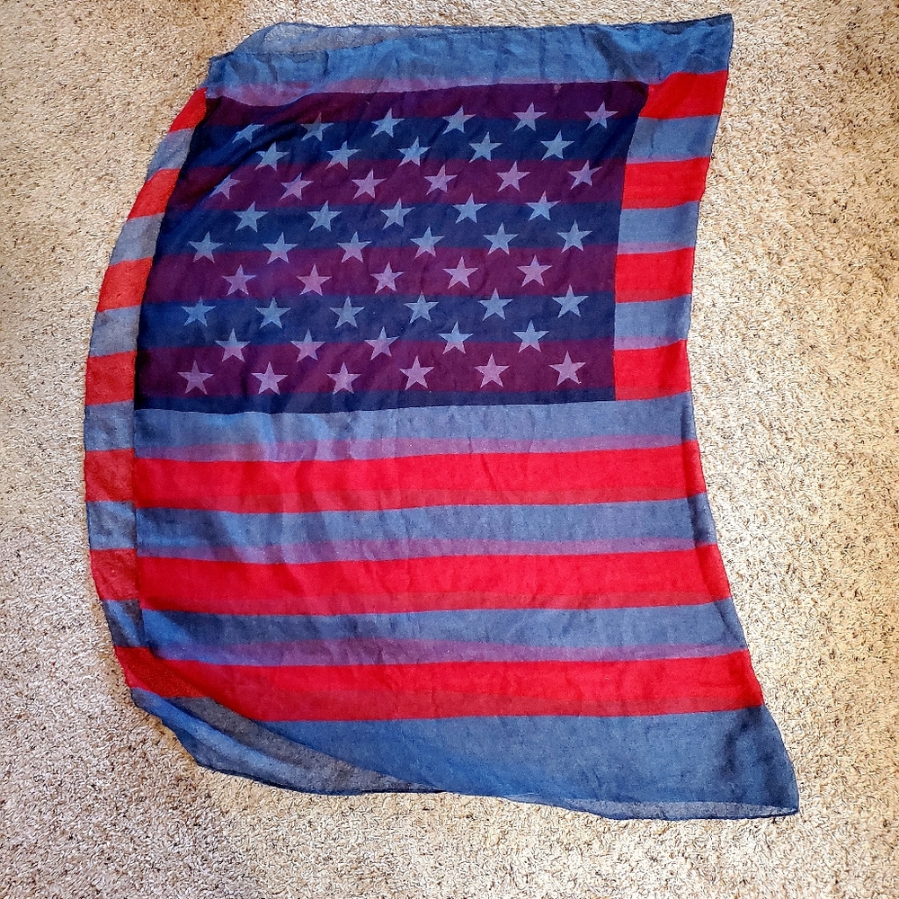 American Eagle American Flag Scarf